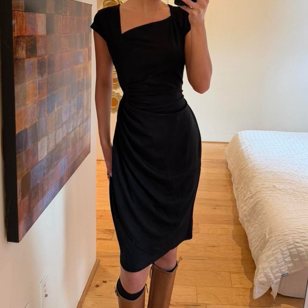 Chic Black Midi Dress